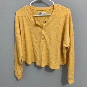 Yellow hollister long sleeve